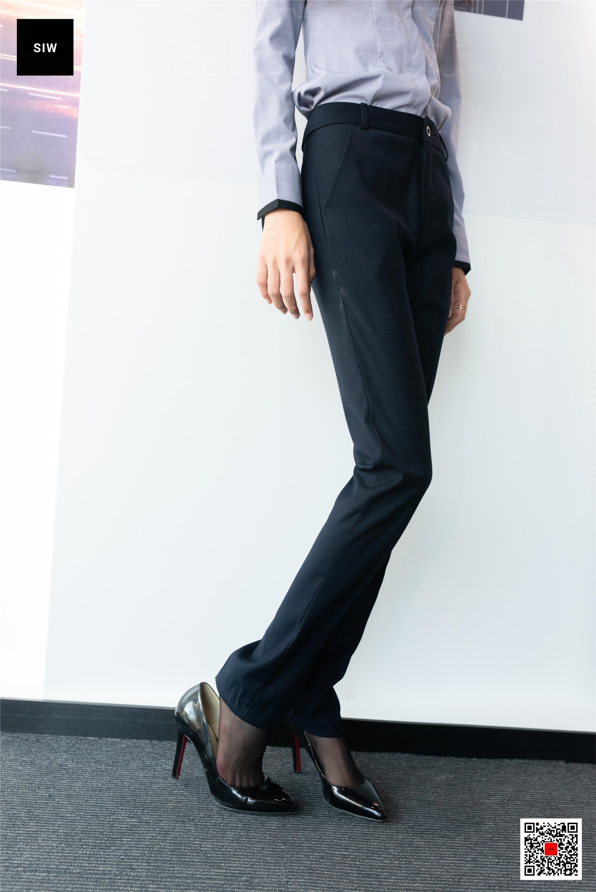 SIW斯文传媒 089 蓉儿 女总裁职业白领制服衬衣长裤工装